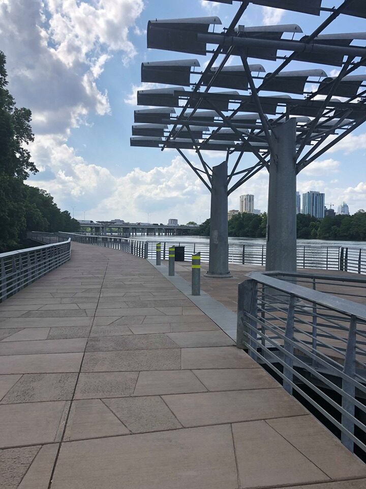 The hike-and-bike trail along Lady Bird Lake
